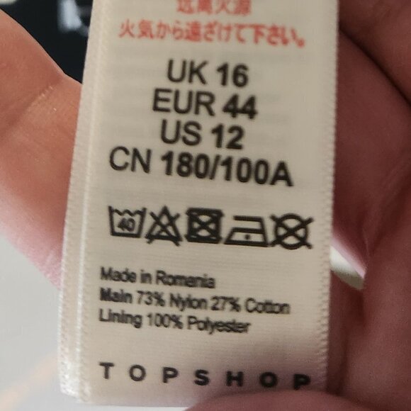 TopShop One shoulder embroidered Crop. NWT. Have 10 and 12. - Picture 10 of 14